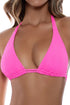 Luli Fama Wavy Baby Triangle Halter Top